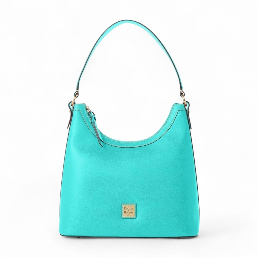 Dooney & Bourke Turquoise Leather Hobo Bag